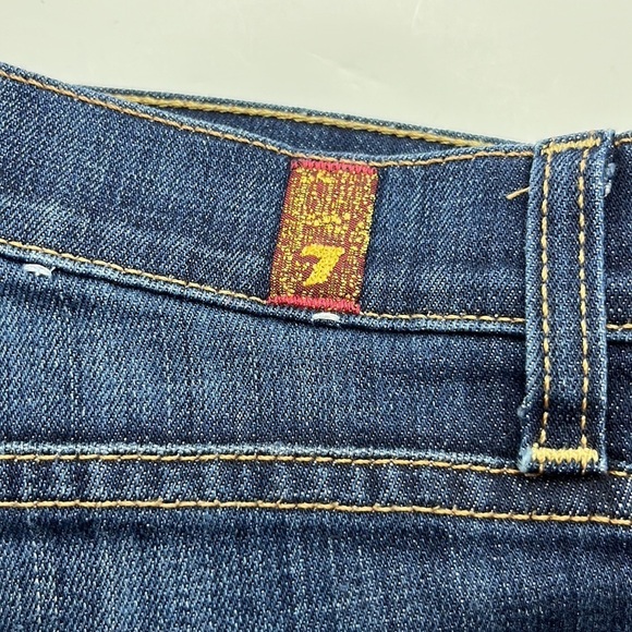 7 For All Mankind The Slim Cigarette Mid Rise Size 28 - Picture 8 of 16